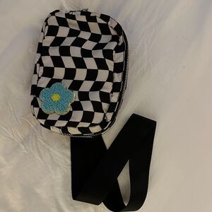 Checkered bum bag